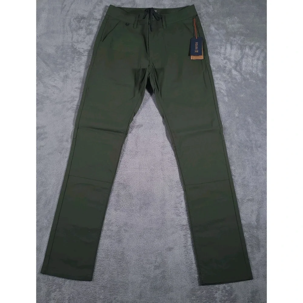 Roark Explorer Adventure Pants Mens 28 X 31 Dark Military‎ Green Quick Dry Chino